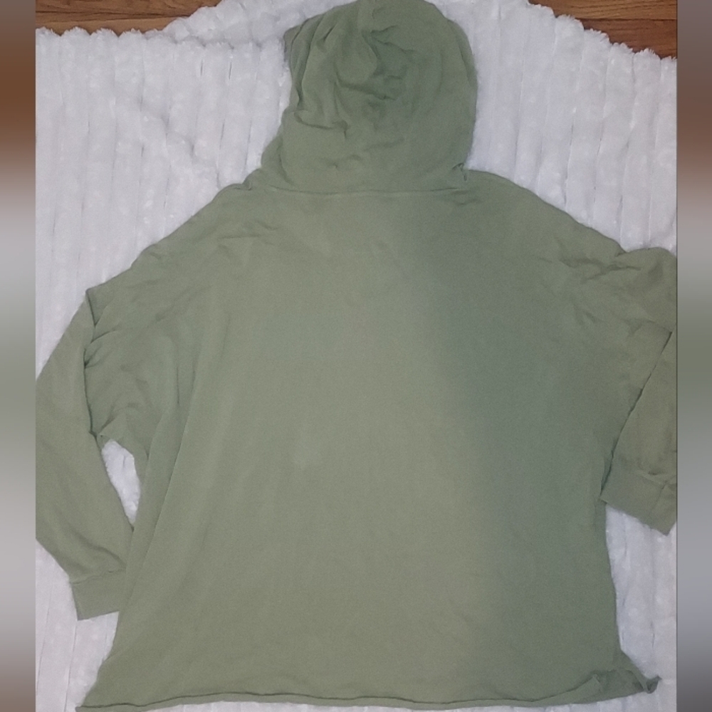 Aerie Sage Lace-Up Hoodie - Picture 2 of 5